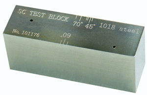 Blocs ultrasoniques de calibrage de Sc, blocs d'essai d'étalonnage d'épaisseur, bloc d'essai de Sc ASTM E164