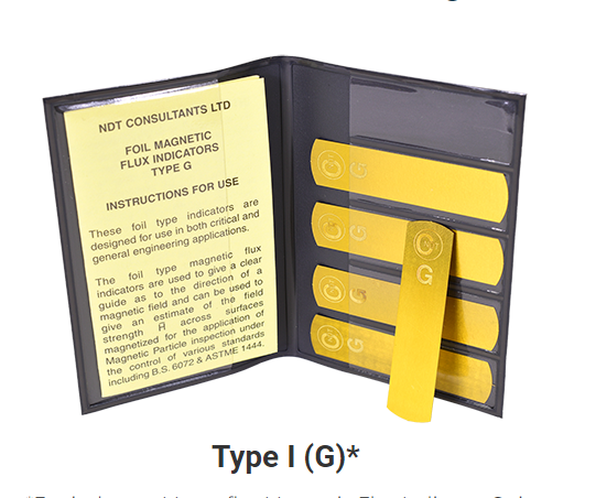 Bandes de flux magnétique laminées CND Type G Burmah-Castrol 5 bandes pour raccords de détection de défauts par particules magnétiques 1