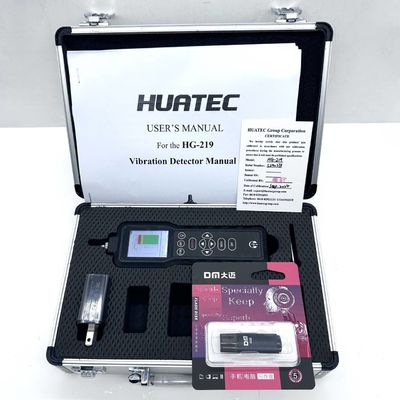 HG-219 Testeur de vibration portable Accélération, vitesse, déplacement Mesure de l'enveloppe pour la surveillance des machines