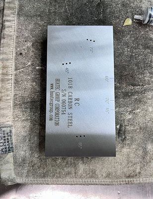 Comparaison de la résolution RC de l'acier au carbone avec le bloc d'étalonnage par ultrasons Standard AWS D1.1/D1.1M-2015