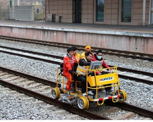 Détecteur de défauts ultrasonique à double rail à poussée manuelle FD-GT60