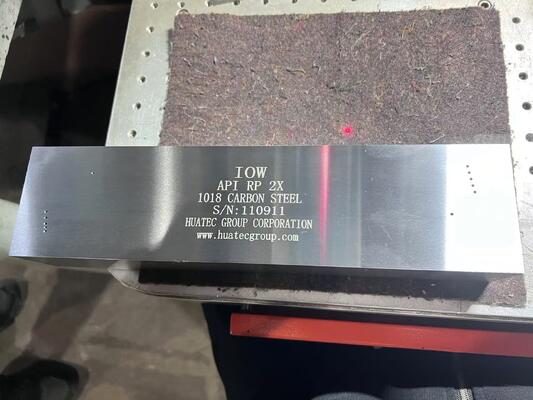 IOW Profil de faisceau industriel Bloc d'étalonnage par ultrasons Angle d'inspection Probes d'étalonnage échantillon