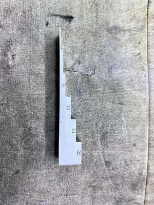 Industrial NDT 6 Step Thickness Calibration Block for Ultrasonic Thickness Gauge Calibration