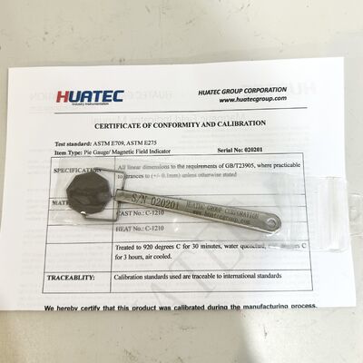 Indicateur de champ ASTM Indicateur de champ magnétique ASTME709