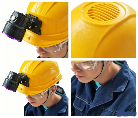 DG-90H Casque portable lampe de poche UV réglable à double usage à main portée et montée sur la tête