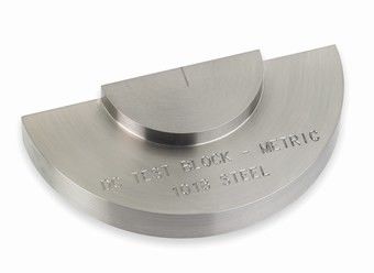 ASTM E164 Bloc d'étalonnage de la distance en courant continu AWS Bloc d'essai de l'étalonnage de la distance du transducteur par ultrasons