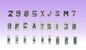 Les marqueurs radiographiques d'identification de rayon X d'accessoires mènent des nombres de lettres pour les chiffres lus