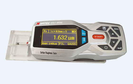 SRT-6600 Testeur de rugosité de surface portatif 160μm Plage 14 Paramètres de rugosité Affichage OLED Instrument de mesure de rugosité de la coque métallique