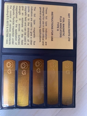 Bandes de flux magnétique laminées CND Type G Burmah-Castrol 5 bandes pour raccords de détection de défauts par particules magnétiques
