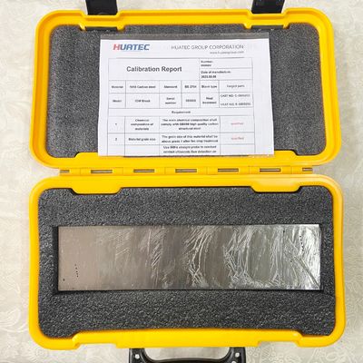 IOW API RP 2X UT Bloc d'étalonnage de diamètre de 1/16" trous de résolution de pente de 10° trous de référence de test par ultrasons NDT