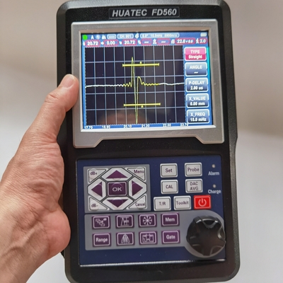 Détecteur de défauts par ultrasons HUATEC 20-2000Hz FD560 avec suppression du rejet 0 à 80% hauteur d'écran