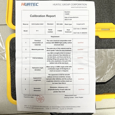 IIW V-1 CS SS AL Matériau UT Blocs d'étalonnage