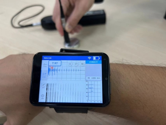 TG-14+ A Scan B Scan en mode APP EMAT Le compteur d'épaisseur par ultrasons électromagnétique avec écran LCD couleur