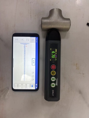 TG-14+ A Scan B Scan en mode APP EMAT Le compteur d'épaisseur par ultrasons électromagnétique avec écran LCD couleur