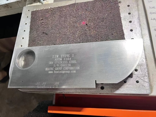 IIW TYPE 1 UT Bloc d'étalonnage en acier au carbone