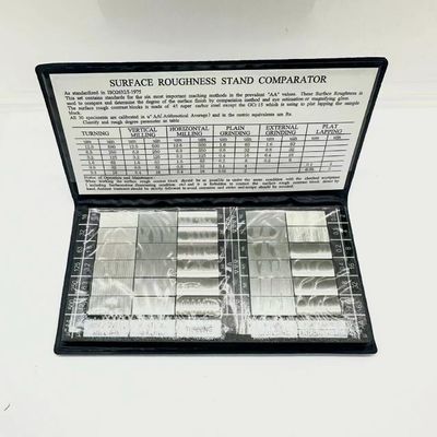 Ensemble de blocs de comparaison de rugosité de surface Ra 0,025 ∼ 6,3 μm pour l'inspection de l'usinage des métaux