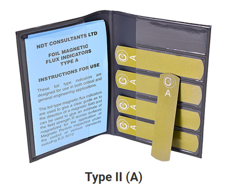Bandes de flux magnétique laminées CND Type G Burmah-Castrol 5 bandes pour raccords de détection de défauts par particules magnétiques
