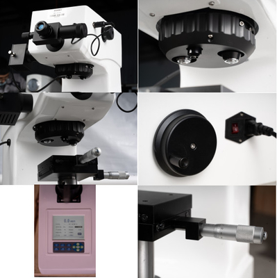 HVS-1000Z Affichage numérique à rouleaux latéraux Tourelle automatique Testeur de dureté Micro Vickers