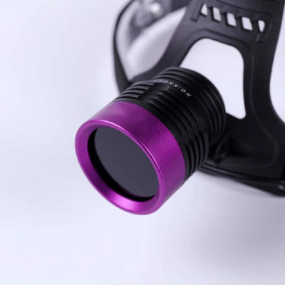 40 × 38 mm Longueur d'onde maximale lampe UV réglable pour la tête et le casque