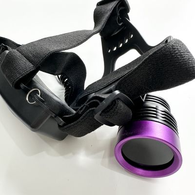 DG-3101S 90 degrés réglage vers le haut et vers le bas UV Lampade noire de type casque avec 30 durée de vie moyenne LED 50 mm Surface irradiée
