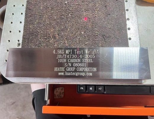 Accessoires pour détecteur de défauts magnétiques CND - Bloc d'essai de charge morte N1