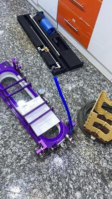 Système de détection de fuites de soudure par boîte à vide HV1800F-LED pour fonds de réservoir et récipients sous pression