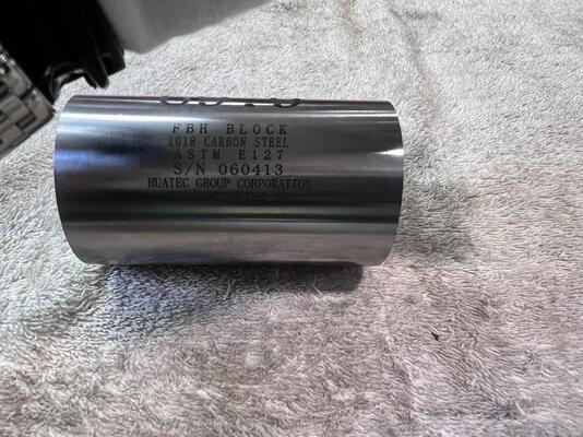 Jeu de 10 blocs d'étalonnage à fond plat pour l'amplitude distance et l'aire