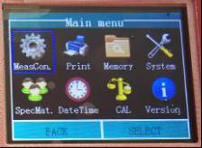 RHL-60 Testeur de dureté de coque métallique portable LCD couleur