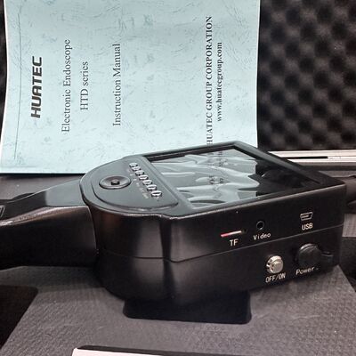 HTD-D4 Endoscope industriel Caméra d'inspection de boréoscope à rotation électrique articulée à 4 voies