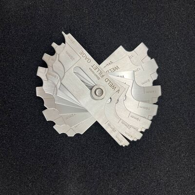Jauge de soudure d'angle type MG-11, double échelle métrique et impériale