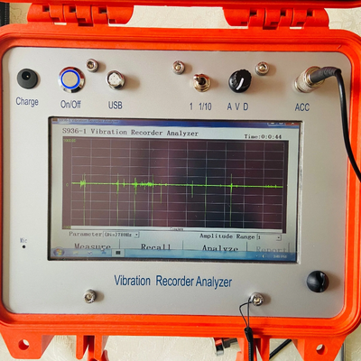 HG-S936L-1 Enregistreur de données de vibration portable 1Hz-200Hz Appareil de test de vibration à canal unique