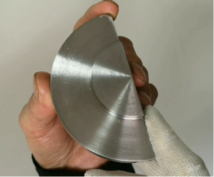 Bloc d'étalonnage UT de type CC de 1,0" et de 2,0" de rayon de cisaillement et de distance d'onde d'étalonnage de référence pour détecteur de défauts à ultrasons