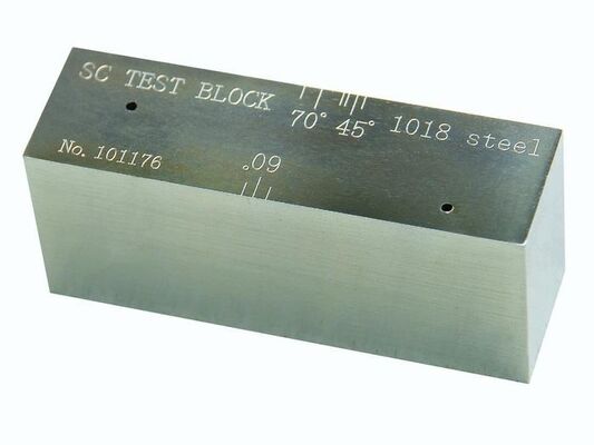 SC UT Bloc de référence de sensibilité 0,905"×1,25"×3" NDT Spécimen d'étalonnage de la sensibilité des ondes de cisaillement