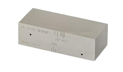 SC UT Bloc de référence de sensibilité 0,905"×1,25"×3" NDT Spécimen d'étalonnage de la sensibilité des ondes de cisaillement
